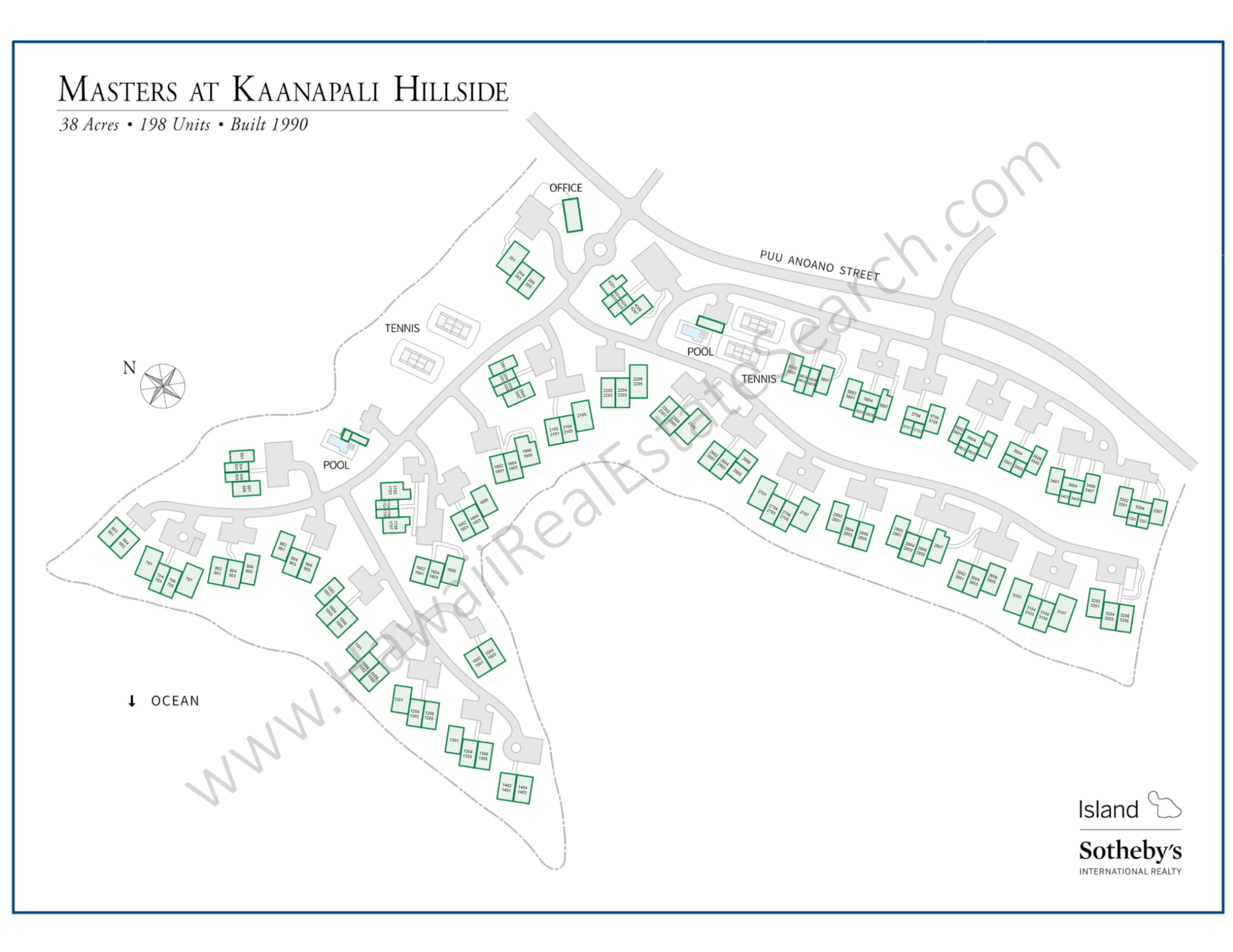 Masters at Kaanapali Map DETAILED